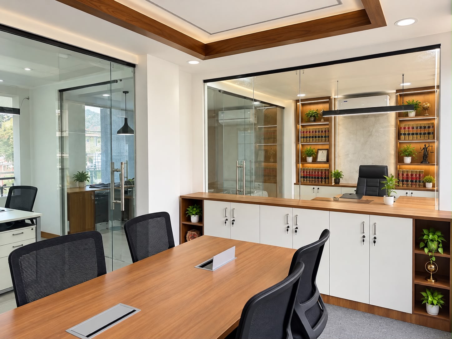 The My Office interior and conference table